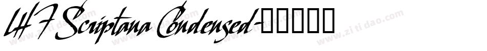 LHF Scriptana Condensed字体转换